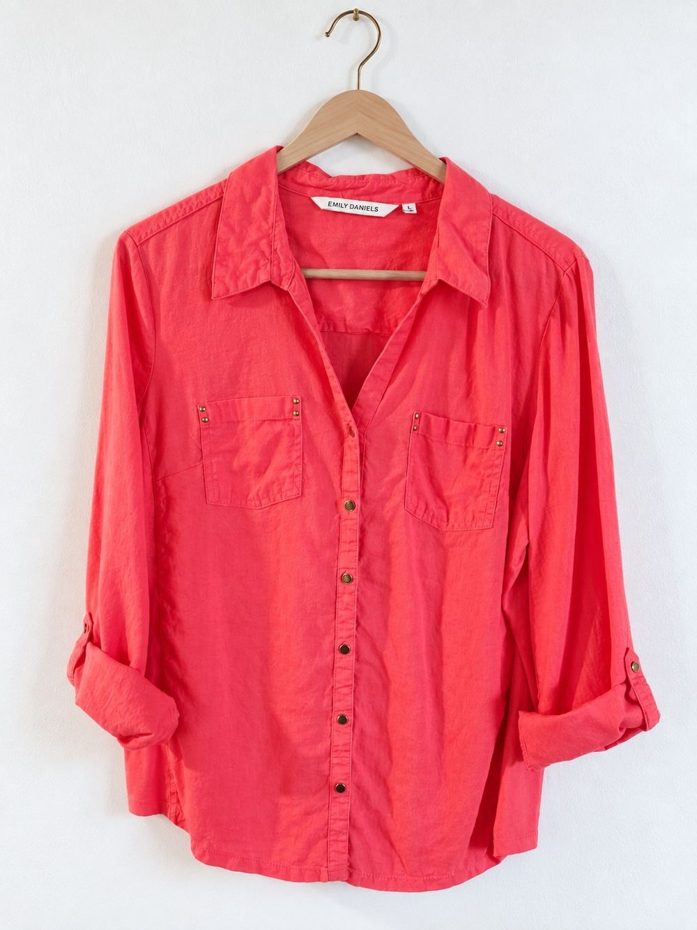 Emily Daniels Button-Front Shirt